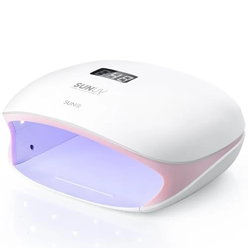Offerta a tempo: SUNUV Lampada Unghie UV LED Asciugatrice UV Unghie SUN4 per Gel Manicure Shellac con 4 Timer, LCD Display, Sensore e Asciugatura a Doppia Velocità (Rosa) - 0.00% da 59.99 € a 59.99 €