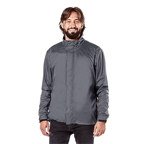 Tucano Urbano Nano Rain Alpha, Giacca Antipioggia Supercompattabile Unisex-Adulto, Antracite, S