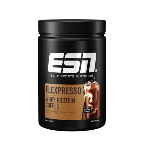 Offerta a tempo: ESN Flexpresso Protein Coffee, Caffè, 908 g, Caffè proteico cremoso con fino a 22 g di proteine per porzione - prodotto in Germania (la confezione può variare) - 0.00% da 75.05 € a 75.05 €