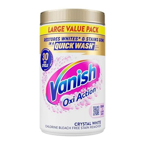 Tijdelijke aanbieding: Vanish Stofvlekkenverwijderaar Gold Oxi Action Poeder, Kristalwit, 1,5 kg van 31.24 € naar 31.24 € (0.00% korting)