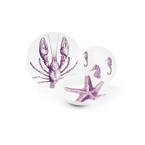 Limited-time offer: Excelsa Flore et Faune Set Table: 3 Plates, Ceramic from 31.46 GBP to 31.46 GBP (save 0%)