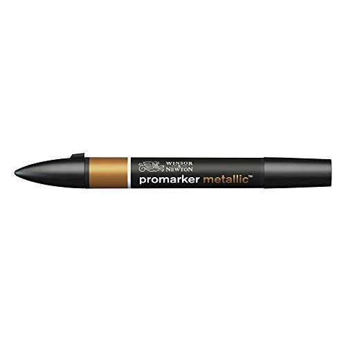Zeitlich begrenztes Angebot: Winsor & Newton 0206690 ProMarker Metallic, Professioneller Layoutmarker - 2 Spitzen, fein und breit für Zeichnungen, Design und Layouts - Kupfer metallic von 4.50 € auf 4.50 € (0.00% Rabatt)