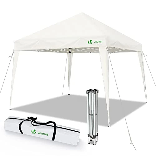 Zeitlich begrenztes Angebot: VOUNOT® Faltpavillon 3x3m, mit 4 Sandsäcke, Pop Up Pavillon Faltbar, UV-Schutz 50+, Cremeweiß von 89.92 € auf 89.92 € (0.00% Rabatt)
