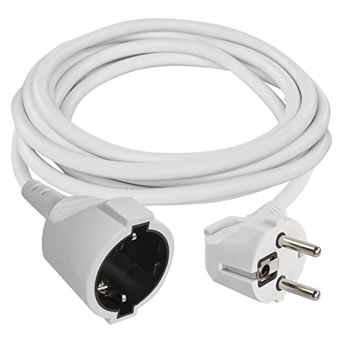 Oferta limitada: EMOS Cable alargador IP20 5 m, 1 Schuko, 250 V 16 A 3680 W, PVC H05VV-F3G 1.5 mm², protección Mejorada, Interior, Blanco de 12.09 EUR a 12.09 EUR (ahorro 0%)