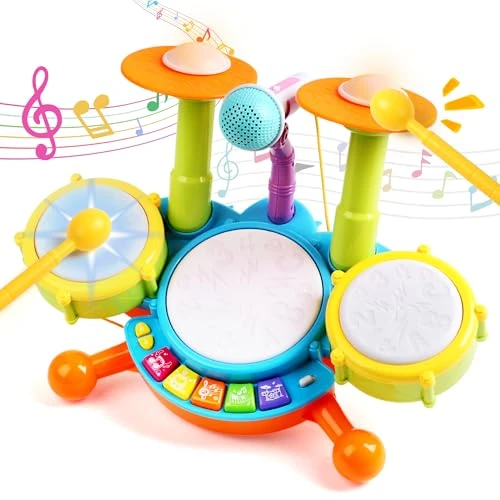 Juguetes Niños 1 Año - Bateria Ideas Regalo Niño 1 2 Año Tambor Infantil Instrumentos Musicales Juguetes Bebe 1 2 Años Ideas Regalo 1 Año Niños Niñas