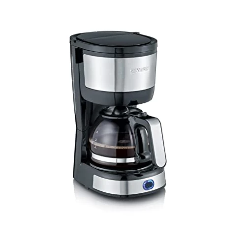 Limitiertes Angebot: SEVERIN Kompakt Kaffeemaschine, aromatischer Kaffee mit dem Kaffeebereiter für bis zu 4 Tassen, Filterkaffeemaschine mit Permanent-Schwenkfilter, Edelstahl/schwarz, KA 4808 von 34.99 EUR auf 25.99 EUR (Spare 26%)