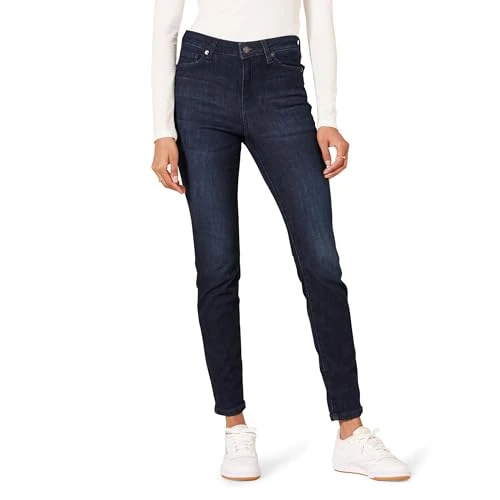 Amazon Essentials Damskie dżinsy skinny, ciemny sprany, 10 długie