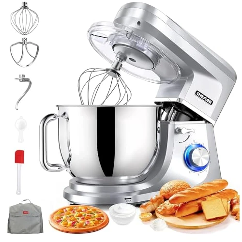 Offerta a tempo: CHeflee 2000W Impastatrice Planetaria Multifunzione Professionale, Capacità 7,2 Litri Ciotola, 6 Velocità, Ad alta Potenza Multifunzione Mixer — 27% da 194,99 € a 142,49 €