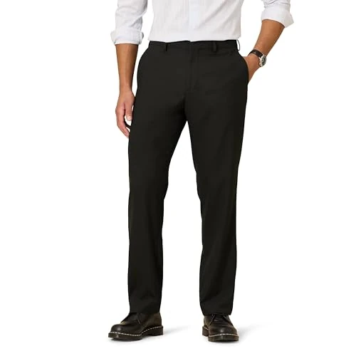 Amazon Essentials Klassieke pasvorm kreukbestendige Stretch Dress Pant Zwart, 36W x 28L