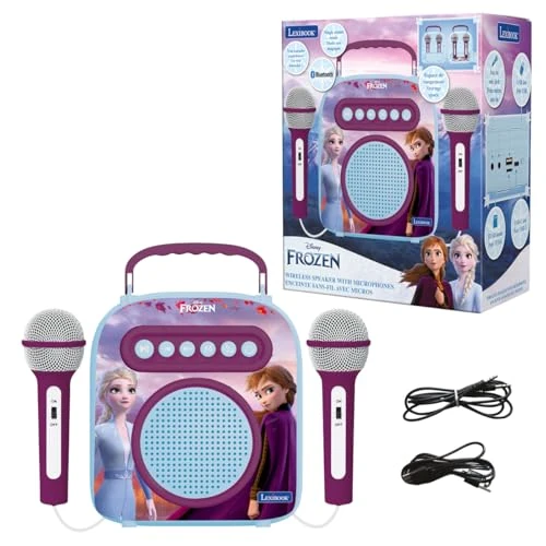 Oferta limitada: LEXIBOOK Frozen 2, Anna & Elsa, Mi alatvoz portátil y Secreto, con micrófono, Toma Auxiliar, Puerto USB, Azul, BTC050FZ de 49.99 EUR a 22.50 EUR (ahorro 55%)