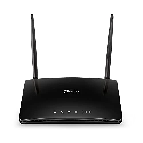 TP-Link Box 4G, Routeur 4G LTE 150Mbps WiFi N 300Mbps, 2 x SMA pour Antenne Externe, 4 Ports Ethernet, Antennes Amovibles, Modem Carte SIM pour Tout opérateur (TL-MR6400), Version 5