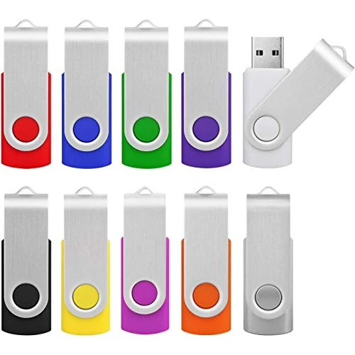 Zeitlich begrenztes Angebot: KOOTION 10 Stück USB Sticks 8GB Datenstick USB 2.0 Memory Sticks 10 STK USB Flash-Lauwferk Bunt Speichersticks Metall 8G 10er Pack Speicher Sticks Set USB Flash Drives Stick Flash 8 Gbyte Mehrfarbig von 33.99 € auf 33.99 € (0.