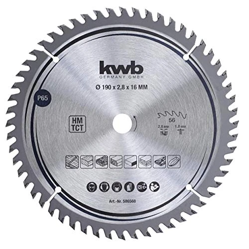 Offerta a tempo: kwb lama per sega circolare 190 x 16 mm, taglio molto fine, adatta per piani di lavoro, legno e pannelli rivestiti - 0.00% da 49.75 € a 49.75 €