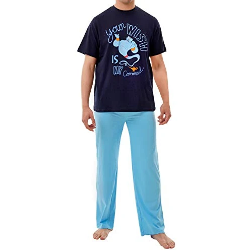 Zeitlich begrenztes Angebot: Disney Herren Schlafanzug Aladdin Blau X-Large von 8.49 € auf 7.99 € (6% Rabatt)