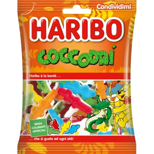 Haribo Cocodri, caramelos gomosos, sabor a frutas, ideales para fiestas y dulces momentos de relax – 175 g