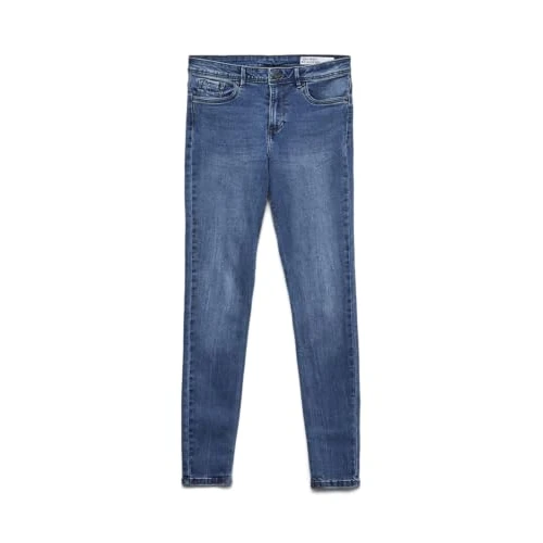 Offerta a tempo: Vero Moda NOS Donna Vmtanya Mr S Piping Jeans Vi349 Noos Jeans skinny Not Applicable, Blu (Medium Blue Denim Medium Blue Denim), 40/ L30 (Taglia Unica: Large) - 45% da 34.99 € a 19.24 €