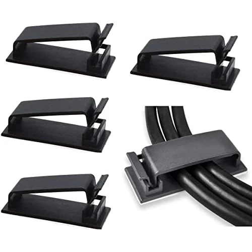 Limited-time offer: SOULWIT 50Pcs Self Adhesive Cable Management Clips - Black from $12.95 to $12.95 (save 0.00%)