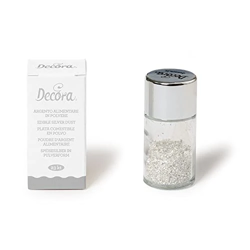 Decora 9570106 Poudre d'argent comestible 0,125 G