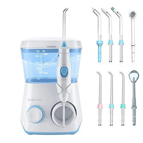 Offre limitée : TUREWELL Jet Dentaire Hydropulseur 10 réglages de pression d'eau 600ml de 32.99 € à 32.99 € (0.00% de remise)