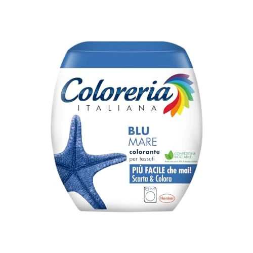 Coloreria Italiana Grey - Farba do tkanin i ubrań w pralce, morze, 1 pudełko 350 g