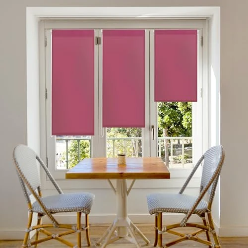 Zeitlich begrenztes Angebot: Blindecor Aure | Lichtdurchlässiges Rollos für Fenster und tür ohne bohren mit klämmträger - Fliederfarben, 87 x 180 cm (BxH) | Stoffgröße 84 x 175 cm | rollo klemmfix lichtdurchlässig von 26.93 € auf 26.93 € (0.00% Rabatt)
