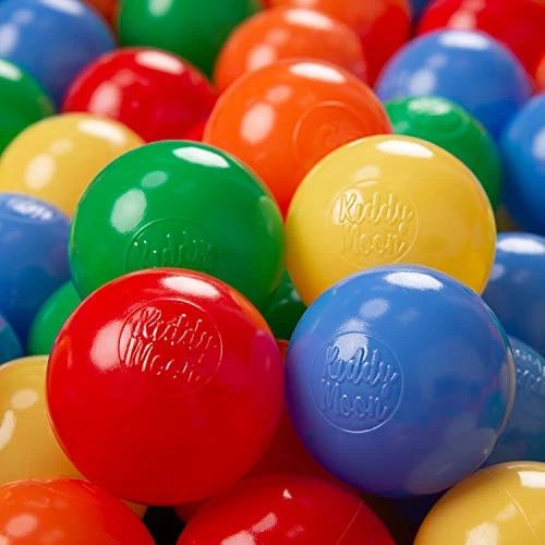 Offerta a tempo: KiddyMoon 100 ∅ 6CM Palline Morbide Colorate Per Piscina Bambini Fatto In EU, A Giallo/Verde/Blu/Rosso/Arancione - 0.00% da 23.99 € a 23.99 €
