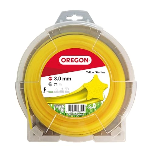 Oferta limitowana: Oregon, Żyłka Tnąca do Podkaszarek i Wykaszarek Oregon, 5 Ostrych Krawędzi, Średnica Żyłki 3 mm, Długość 71 m, Profesjonalny Nylon, Kształt Gwiazdy, Kolor Żółty (‎69-460-Y) z 88.97 zł na 88.97 zł (oszczędź 0.00%)