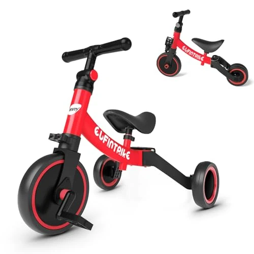 Offerta a tempo: besrey Triciclo Evolutivo 5in 1, Bici Senza Pedali, Bambini 1-5 Anni, Rosso - 14% da 69.99 € a 59.99 €