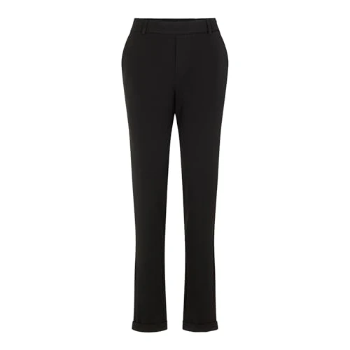 VERO MODA Vmmaya Mr Loose Solid Pant Noos Pantaloni, Donna, Nero, L / 34L