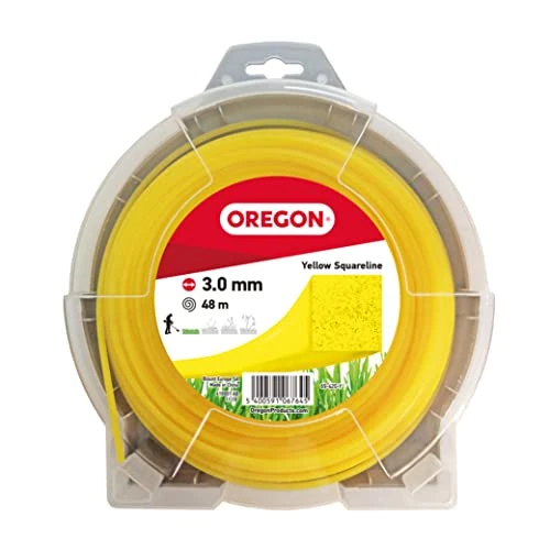 Offerta a tempo: Oregon Filo per Decespugliatore Quadrato in Nylon Resistente, Adatto per Erba Alta, Rifiniture e Vegetazione Fitta, Compatibile con Numerosi Marchi, 3,0 mm x 48 m (69-420-Y) - 0.00% da 23.52 € a 23.52 €