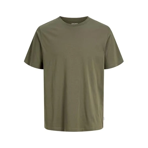 Offerta a tempo: JACK & JONES JJEORGANIC BASIC TEE SS O-NECK NOOS, T-shirt, Uomo, Verde (Olive Night Detail: Slim), L - 33% da 14.99 € a 9.99 €