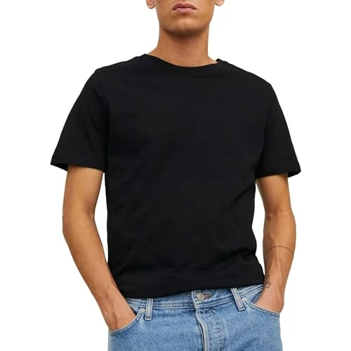 Offerta a tempo: JACK & JONES JJEORGANIC BASIC TEE SS O-NECK NOOS, T-shirt, Uomo, Nero, XXL - 27% da 14.99 € a 10.95 €