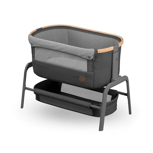 Oferta limitada: Maxi-Cosi Iora Cuna Colecho Bebe, Co-Sleeper, 0 - 6 meses, máx. 9 kg, 4 Posiciones de Inclinación y 5 de Altura, Fácil Deslizamiento, Cómodo Colchón, Amplia Cesta, Fácil Transporte, Essential Graphite de 209.00 EUR a 209.00 EUR (ahorro 0%)