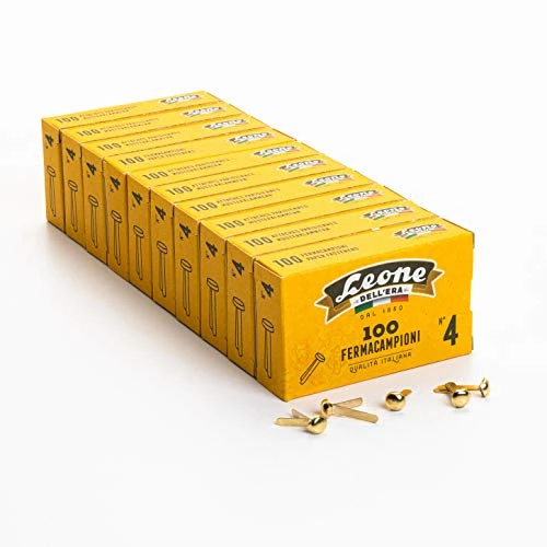 Limited-time offer: 1000 Brass Astra No. 4 Spring Clips (20 mm) - 10 Boxes of 100 - Leone Dell'Era Made in Italy from 19.60 £ to 19.60 £ (save 0.00%)