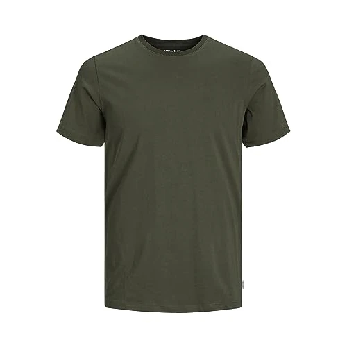 Limited-time offer: JACK & JONES NOS Men's Jjeorganic Basic Tee Ss O-Neck Noos T-Shirt Not Applicable, Green (Olive Night Detail: Slim), X-Large from 10.00 GBP to 9.68 GBP (save 3%)