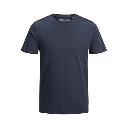 JACK & JONES JJEORGANIC BASIC TEE SS O-NECK NOOS, T-shirt, Uomo, Blu (Navy Blazer), M