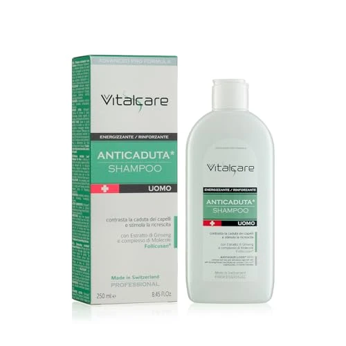 Limitiertes Angebot: Vitalcare | Swiss – Shampoo gegen Haarausfall, für Herren, mit Ginseng-Extrakt und Follicusan Molekülkomplex, 250 ml von 9.03 EUR auf 9.03 EUR (Spare 0%)