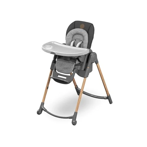 Maxi-Cosi Minla Baby Highchair, Adjustable High Chair with 6 Different Ways to Sit, Suitable from birth, 0 months - 6 years