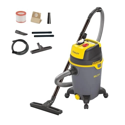Oferta limitowana: Stanley Sxvc25Ptde Odkurzacz, Czarny/Żółty, 1200 W 230 V z 314.00 zł na 314.00 zł (oszczędź 0.00%)