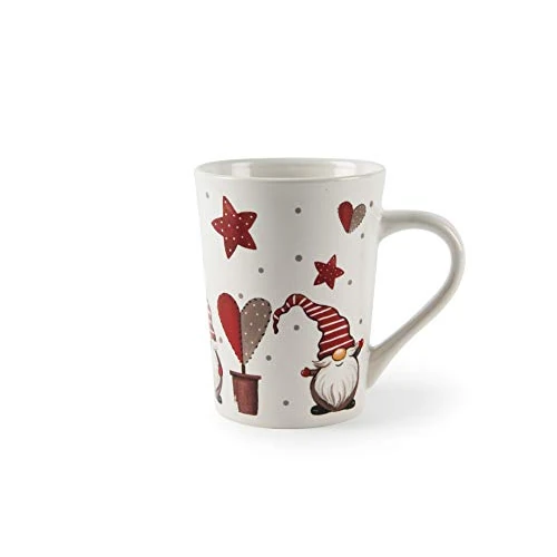 Limitiertes Angebot: Excelsa Gnomo Christmas Tasse aus Keramik, 300 ml, Stoneware von 10.29 EUR auf 10.29 EUR (Spare 0%)