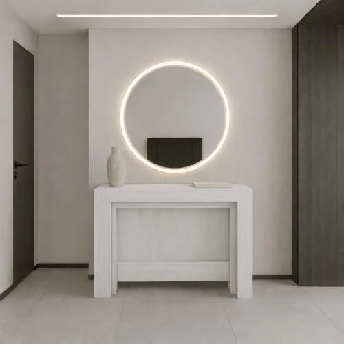 Offerta a tempo: VE.CA - Tavolo Allungabile Karen, Made in Italy - Console Allungabile fino a 3 Metri, 14 Posti - Salvaspazio con Porta Prolunghe, Arredo Moderno da Sala da Pranzo (Bianco Frassinato, TAVOLO) - 0.00% da 429.00 € a 429.00 €