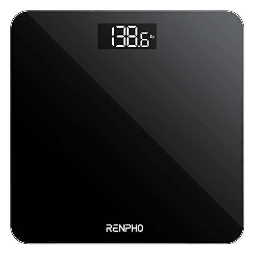 Limited-time offer: RENPHO Weighing Scales for Body Weight, Bathroom Scales with High Precision Sensors, Accurate Digital Weight Scale for People, LED Display, Step-On, Black, Core 1S (Stone/Kgs/Lbs) from 9.99 GBP to 8.39 GBP (save 16%)