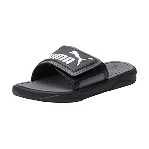 Tijdelijke aanbieding: PUMA Royalcat Comfort Adult uniseks-volwassene Slide sandalen, BLACK-CASTLEROCK- WHITE, 43 van 34.95 € naar 29.99 € (14% korting)