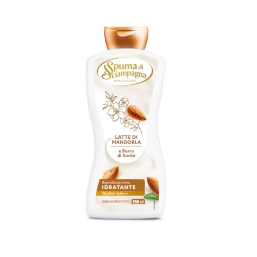 Offre limitée : Spuma di Sciampagna Baignoire Crème Hydratante Lait d'Amande et Beurre de Karitè - 650 ml de 12.13 EUR à 12.13 EUR (remise 0%)
