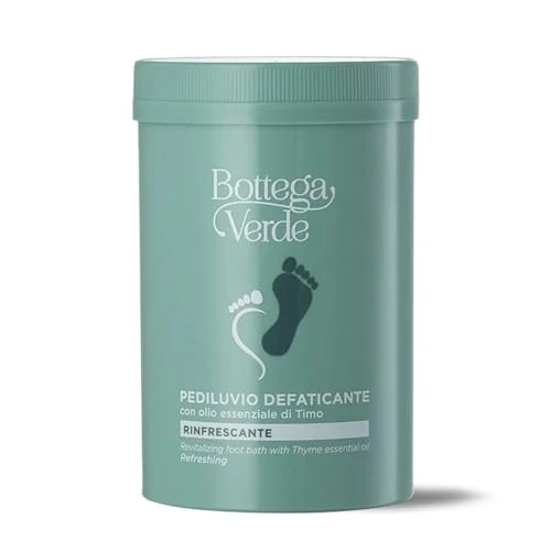 Begrenztes Angebot: Bottega Verde - Fußbad zur Ermüdung, 250 g, mit ätherischem Öl aus Thymian, erfrischend, entspannend und regenerierend für Füße und Beine von 9.73 EUR auf 9.73 EUR (Rabatt 0%)