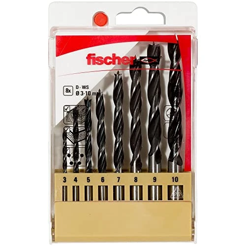 Offre limitée : fischer - Coffret 8 mèches bois MBH (3-10) de 19.18 € à 19.18 € (0.00% de remise)