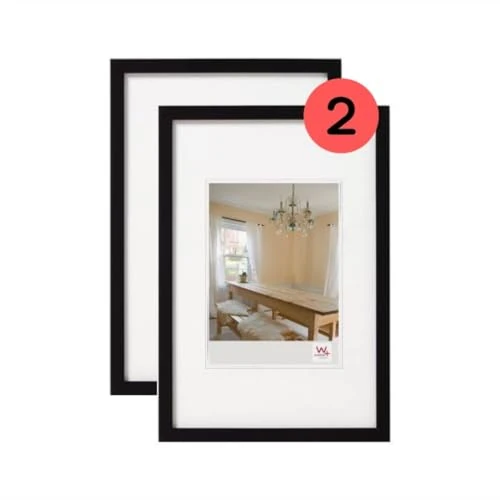 Offerta a tempo: walther design Cornice Nera 29,7 x 42 cm (DIN A3) Confezione Doppia, Cornice in Legno Peppers BP342BD - 11% da 36.91 € a 32.99 €