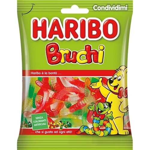 Offerta a tempo: Haribo Bruchi, Caramelle Gommose a Forma di Bruco — 38% da 1,59 € a 0,99 €