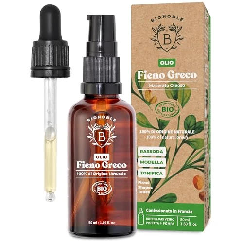 Offerta a tempo: BIONOBLE Olio di Fieno Greco Puro per Seno, Capelli - Bio, Naturale - 50ml - 0.00% da 13.98 € a 13.98 €