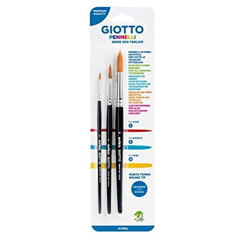 Limited-time offer: GIOTTO - Set of 3 Taklon 500 Brushes, Neutral Color, 025000 from 10.85 GBP to 10.85 GBP (save 0%)